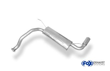 Endschalldämpfer quer - 1x90 Typ 10 passend für: Honda Civic Generation 5 EG 2/3/4/6  EK 3/4
